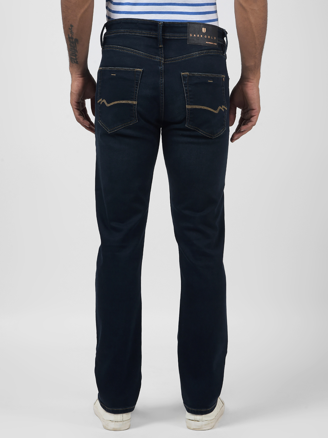 Numero Uno Men Solid Dark Blue Jeans